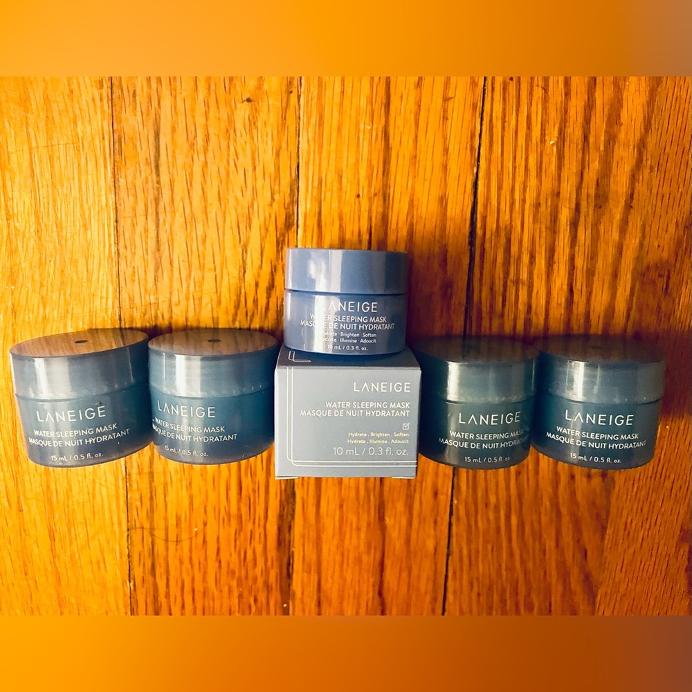 5 NEW! Laneige Water Sleeping Mask .50 & .30 OZ